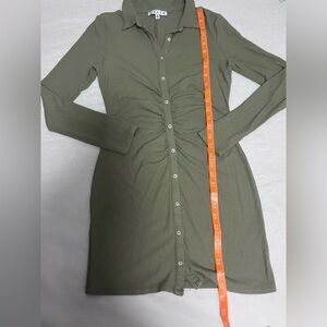 HYFVE Sage Green Long Sleeve Dress